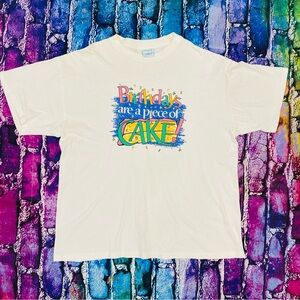 Vintage Birthday single stitched tee size XL